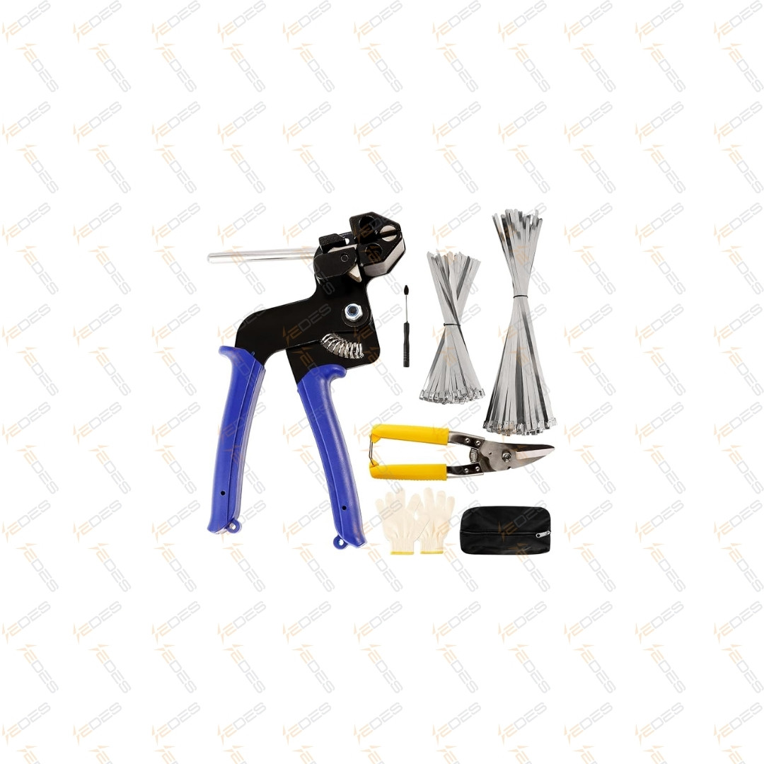 Kit de instalación para tie wraps metálicos