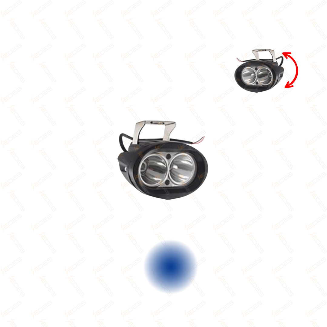 Luz led de seguridad punto azul